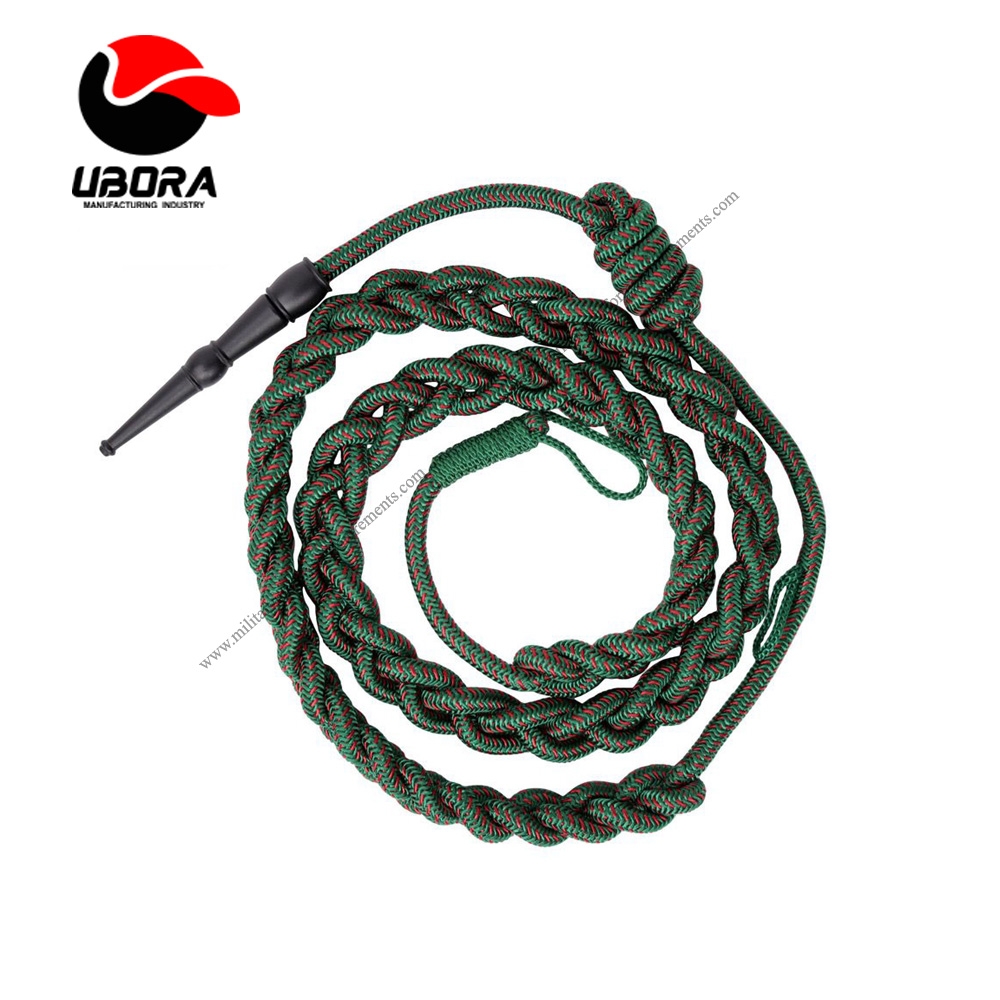 Customization Aiguillettes Gold bullion Wire Shoulder Cord military whistle cord aiguilette 